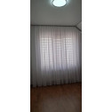 Тюль-лен однотонный Нелли белый