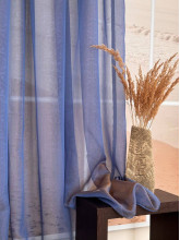 Тюль сетка парча Персия синее золото 330х270