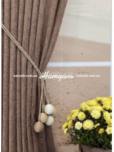 Подхват декоративный для штор Шары цветные беж+молочный+латте