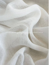 Тюль-лен однотонный Бруно молочный