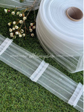 Тасьма монтажная для штор и тюля Бант 8 см 4 шнура