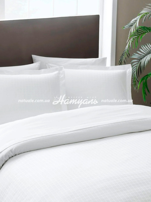 Постельный комплект TAC Elegance Harvey 200х220см, белый