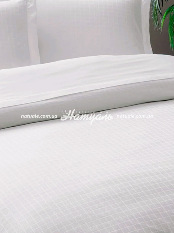 Постельный комплект TAC Elegance Harvey 200х220см, белый