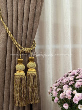 Кисть декоративная для штор София двойная золотистый+корица