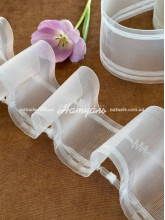 Тасьма монтажная для штор и тюля на трубу 1:2