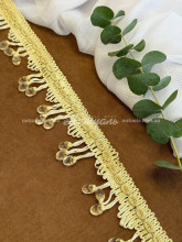 Бахрома для штор и тюля Капля желтая