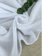 Гардины на метраж лен Фиджи белые