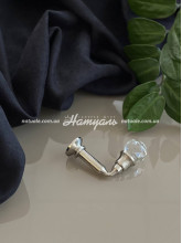 Держатель для штор и тюля Шар-3 кристалл хром