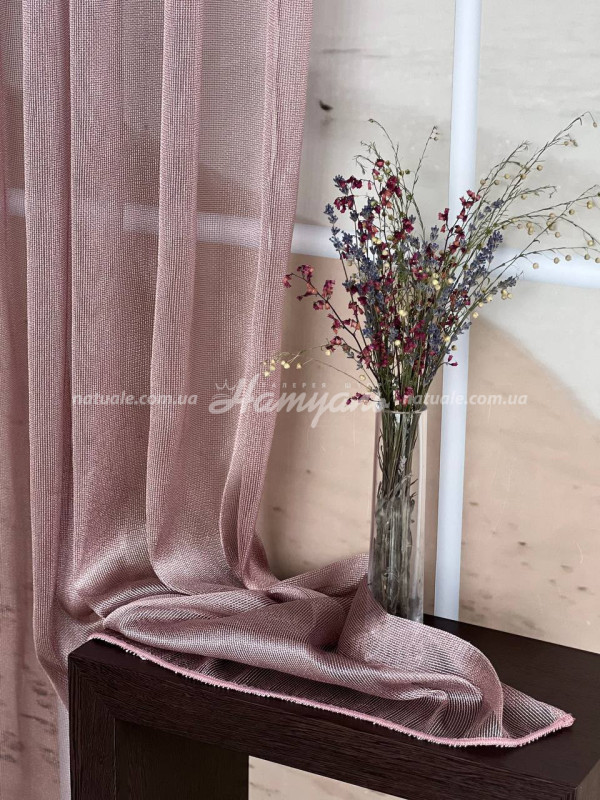 Тюль джгутовий Ніл рожевий