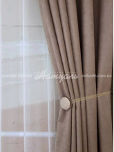 Комплект штор Микровелюр какао 150х270, 2 шт.