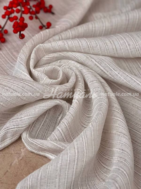 Гардины на метраж лен Данхил кунжутные