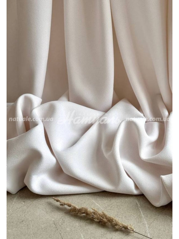 Шторы на метраж микровелюр Калифорния молочные