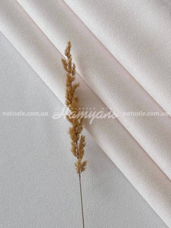 Шторы на метраж микровелюр Калифорния молочные