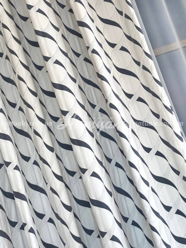 Шторы на метраж жаккард Волна