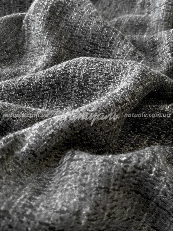 Шторы на метраж меланж фактурный Грей графит