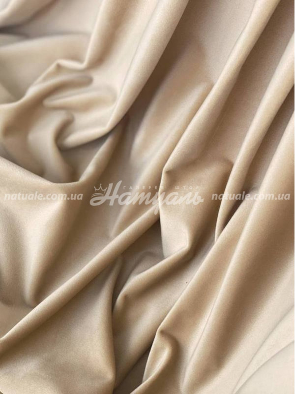 Шторы на метраж Бархат золотистые