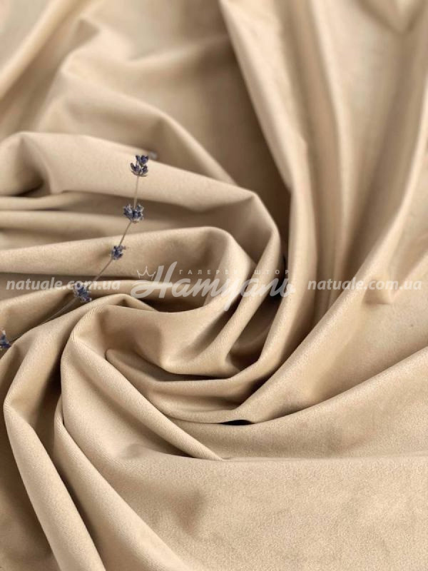 Шторы на метраж Бархат золотистые