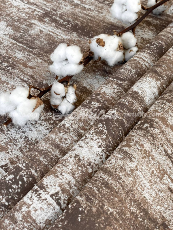 Шторы на метраж блекаут Папирус ореховые