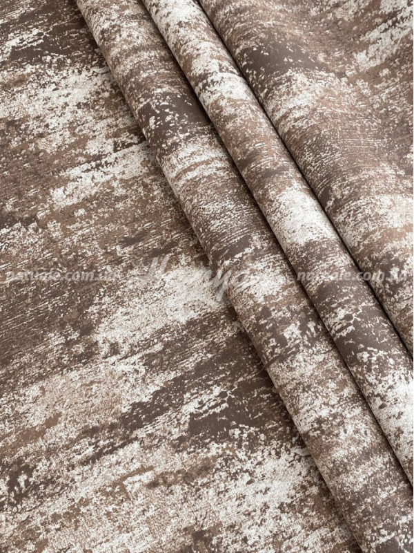 Шторы на метраж блекаут Папирус ореховые