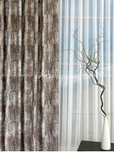 Шторы на метраж блекаут Папирус ореховые