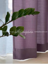 Комплект штор лен Сиетл сиреневый 160х270, 2 шт.