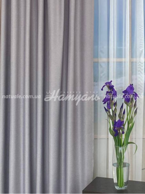 Шторы на метраж меланж Европа французкий серые
