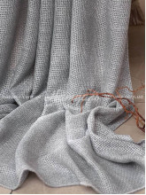 Тюль-лен сетка Тоскана серый