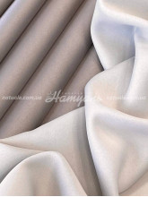 Шторы на метраж блекаут Твин серо-бежевый+оловянный