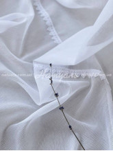 Тюль Бамбук Ялынка Зефир белый 300х270