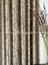 Шторы на метраж Атлас 3D шоколад