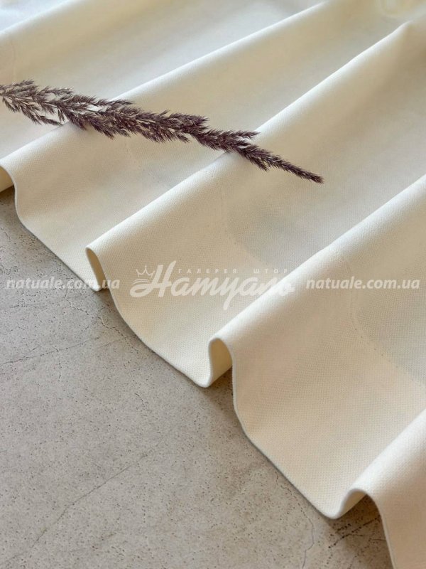 Шторы на метраж микровелюр Лофт айвори