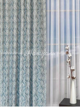 Шторы на метраж шенилл Морская волна