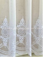 Тюль Еко вышитый белый 450х260