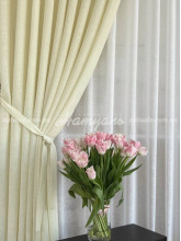 Комплект шторы+тюль лен Лимонный бриз