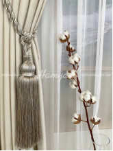 Кисть декоративная для штор Амори Белое золото+Серебристый