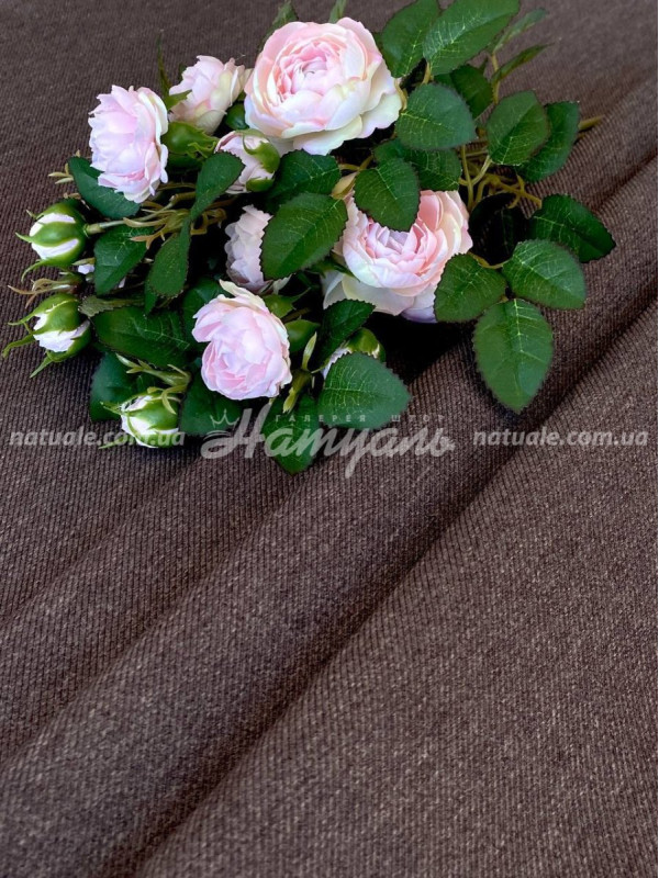 Шторы на метраж меланж Европа шоколад