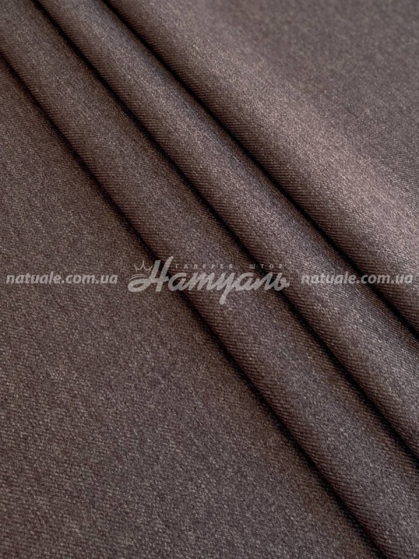 Шторы на метраж меланж Европа шоколад