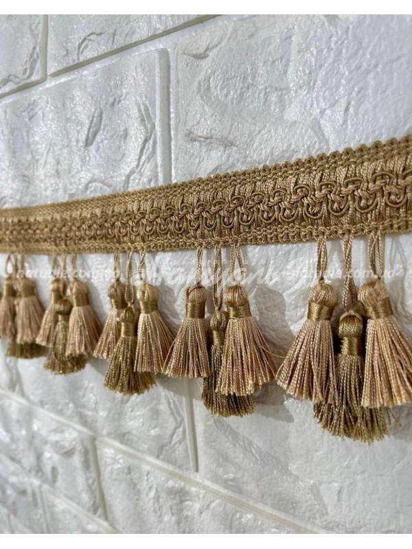 Бахрома оливково-бежевая
