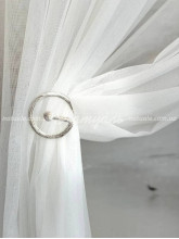 Держатель для штор и тюля Спираль белое золото