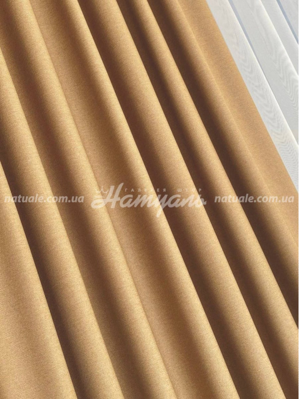 Шторы на метраж меланж Европа арахисовые