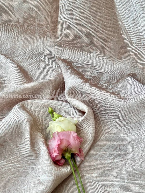 Шторы на метраж жаккард Швеция какао