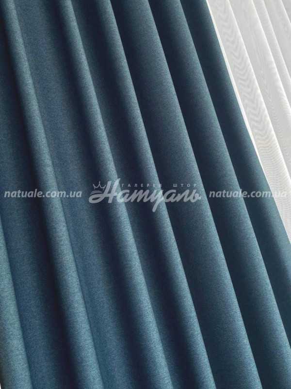 Шторы на метраж меланж Европа Марокканский синие