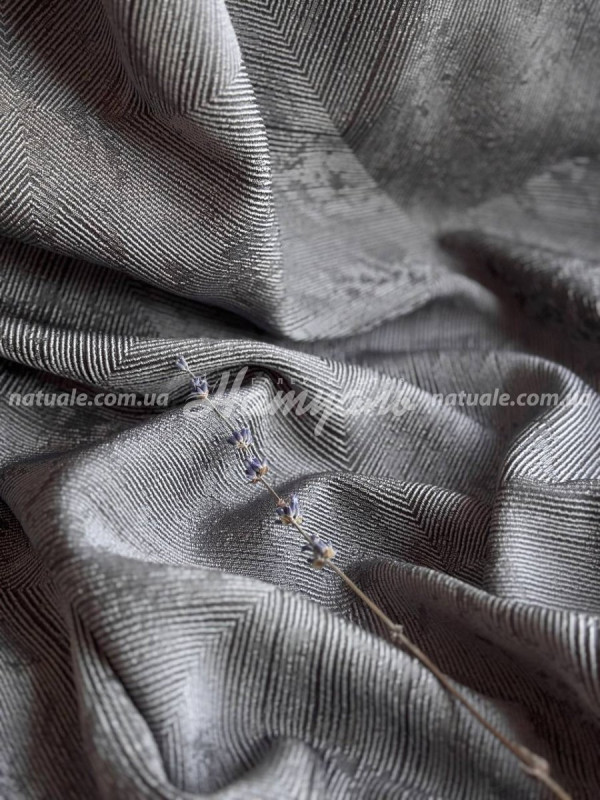 Шторы на метраж жаккард Швеция графит