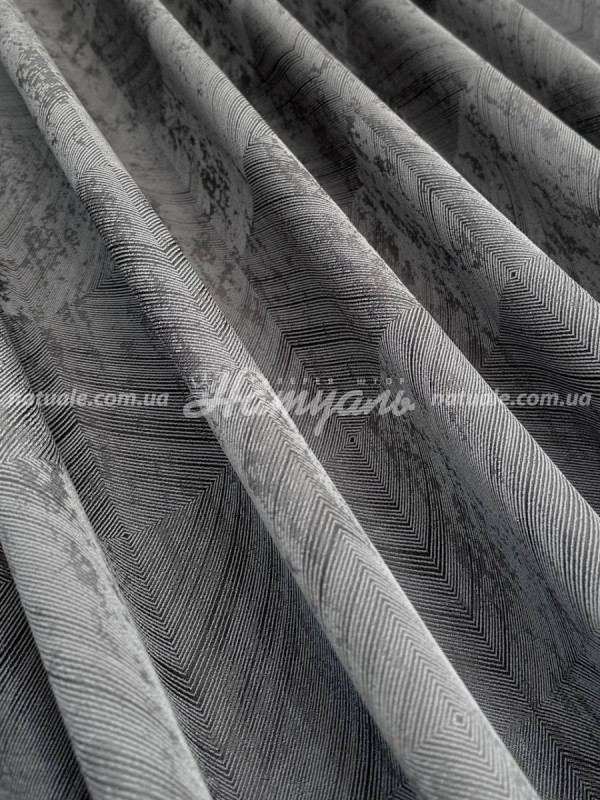 Шторы на метраж жаккард Швеция графит