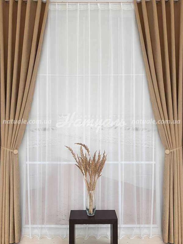 Шторы на метраж микровелюр Лофт бежевые