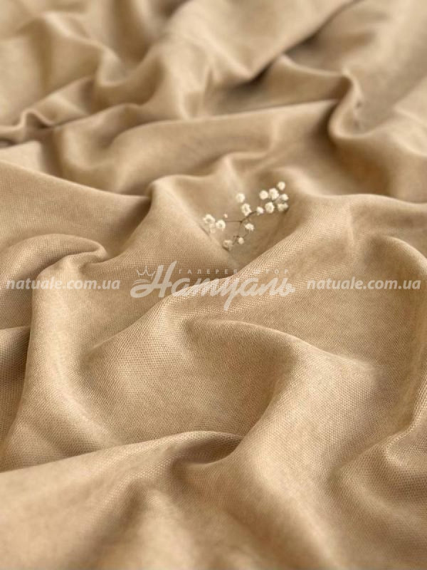 Шторы на метраж микровелюр Лофт бежевые