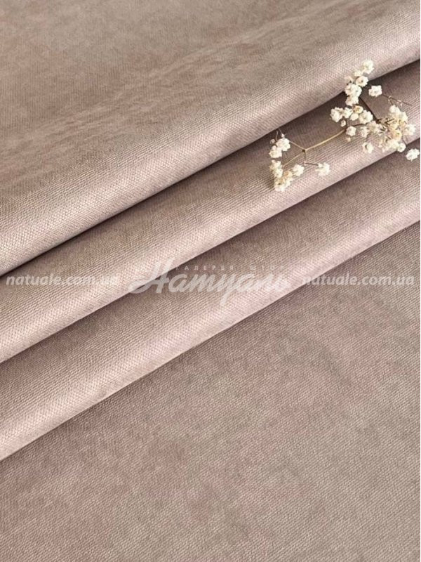 Шторы на метраж микровелюр Лофт латте