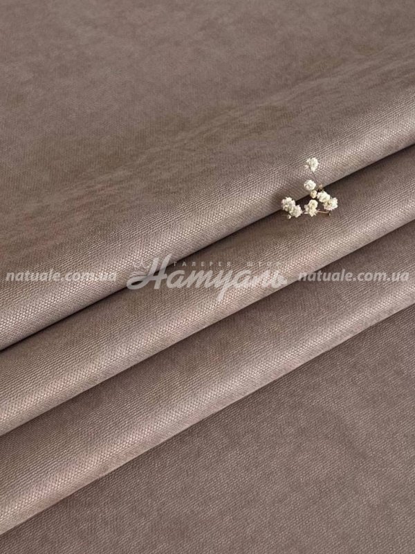 Штора на метраж микровелюр Лофт какао