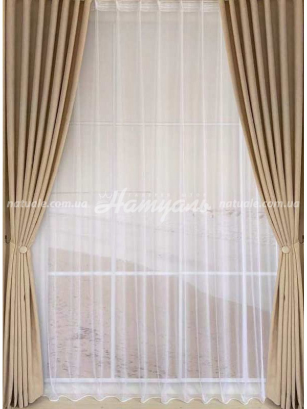 Шторы на метраж микровелюр Лофт крем