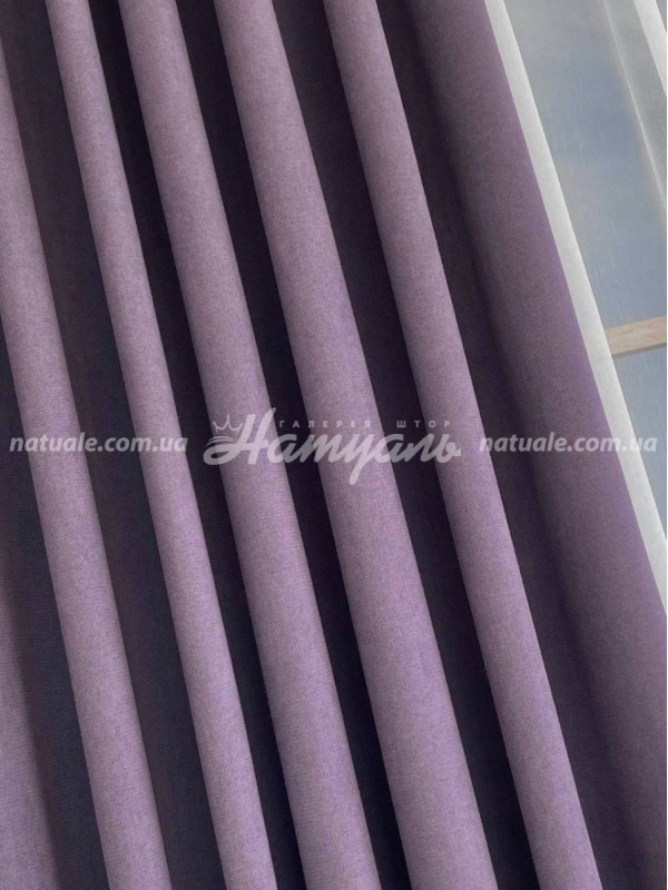 Шторы на метраж микровелюр Калифорния черничные